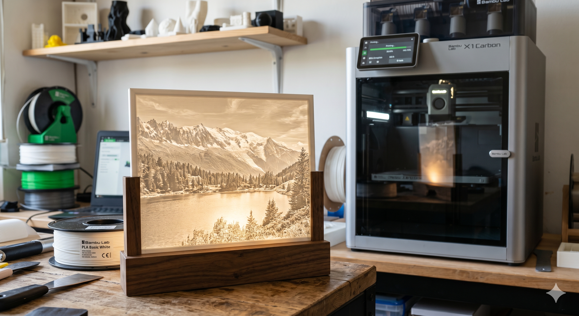 Lithophane en impression 3D (illustration)